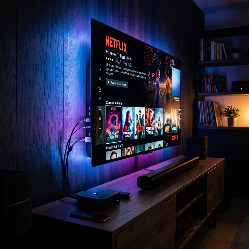 Smart TV IPTV playback comparison showing Venom IPTV stability